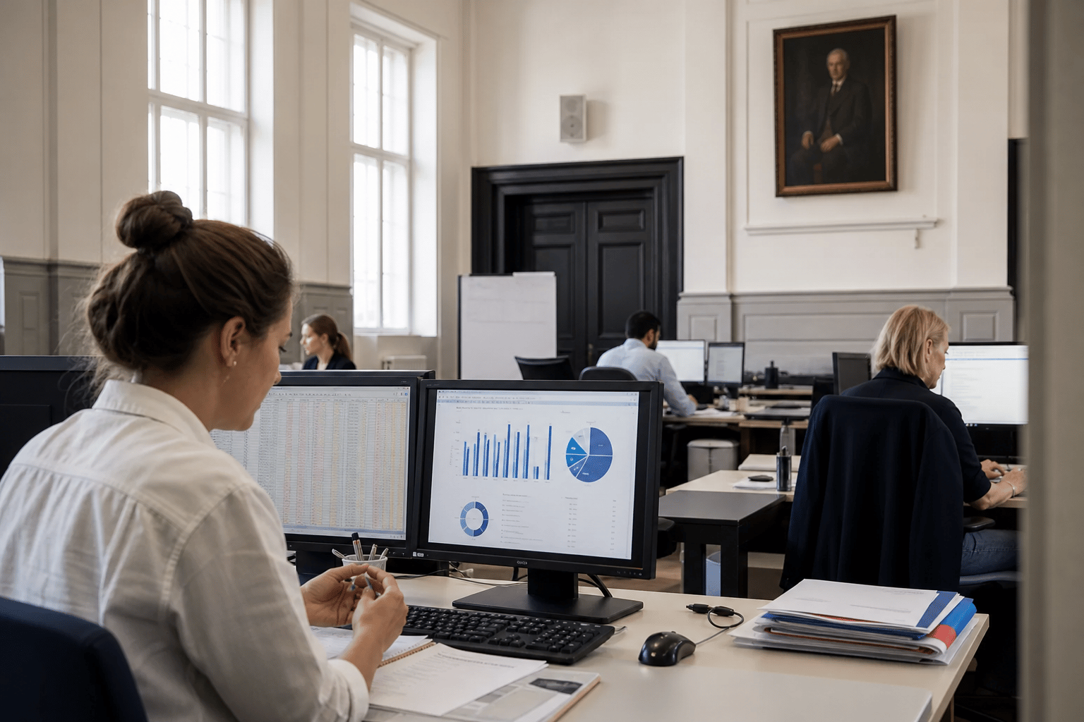 Illustrative examination and academic operations environment for universities