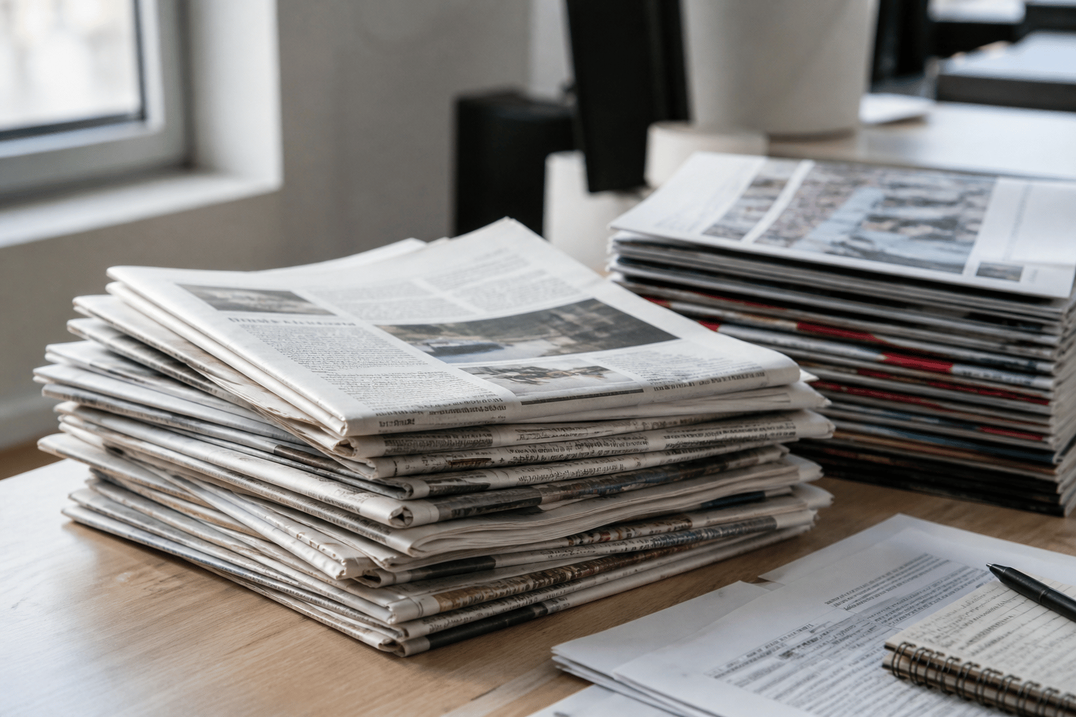 Illustrative print media and publishing operations