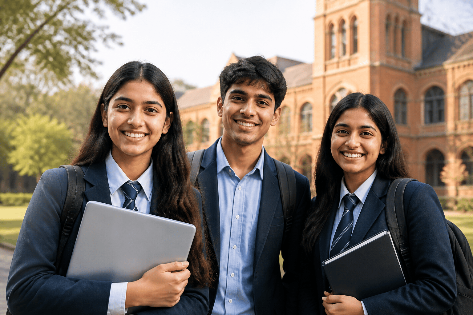 Students on campus — illustrative photography for CareerBook ERP™